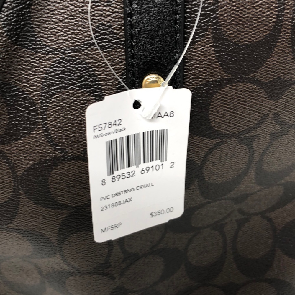 NWT Coach drawstring carryall tote - Picture 5 of 7